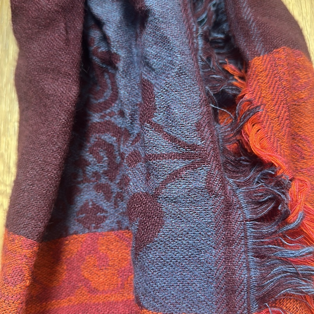 American Eagle Colorful Patchwork Scarf - image 8